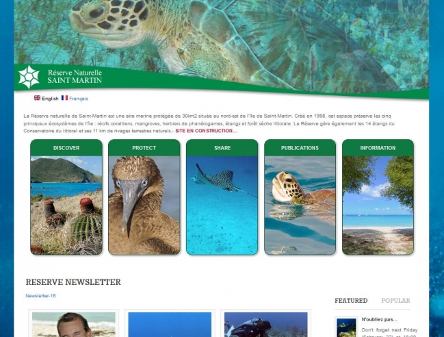 Un nouveau site internet pour la Réserve