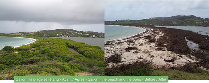 Galion : la plage et l’étang - Avant / Après - Galion : the beach and the pond - Before / After
