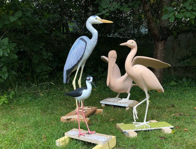 Les sculptures animales en cours de finalisation | The animal sculptures under construction