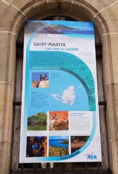 L’un des panneaux dédiés à Saint-Martin dans l’exposition - One of the panels dedicated to Saint Martin in the exhibit